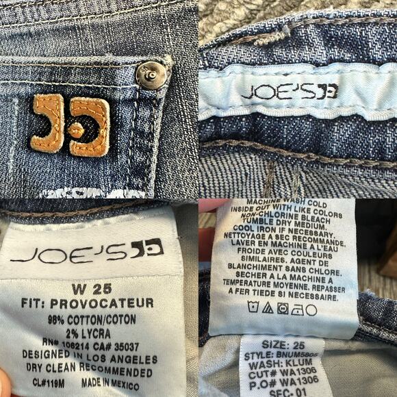 Joe’s Jeans Provocateur Petite Low-Rise Bootcut in Klum Distressed Medium Wash - Picture 9 of 10